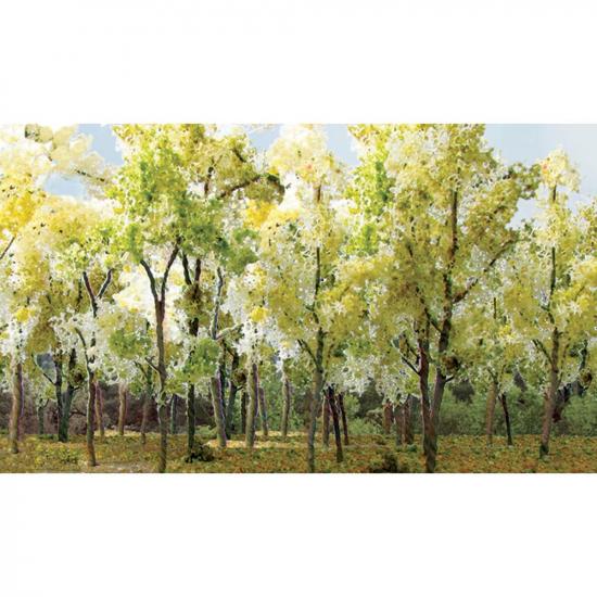 JTT95625 N Woods Edge Trees, Beige & Green - 15 Count