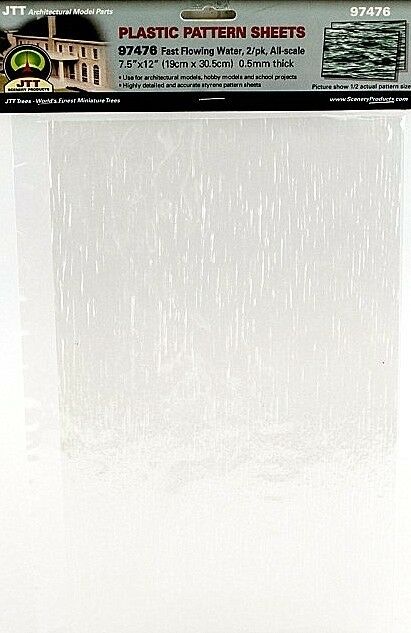 JTT97476 30 mm Wave Fast Flowing Water Pattern Sheet - 2 Count