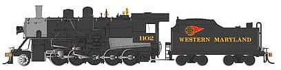 HO Scale Western Maryland 2-10-0 No. 1102 Model Train