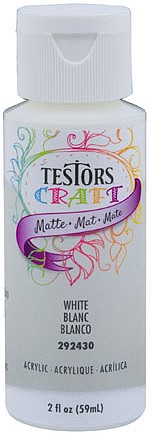 Acrylic Craft Paint, Matte White - Pack of 6