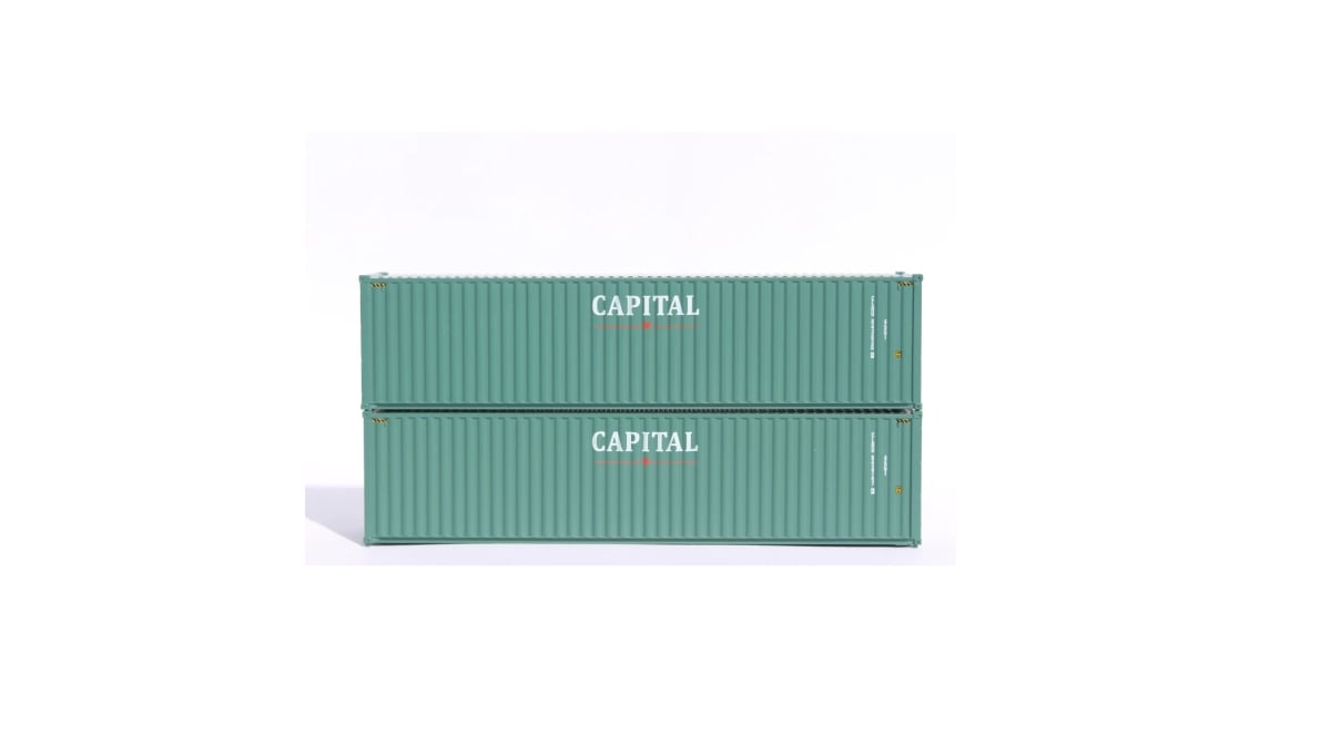 40 ft. N Scale Capital Container with Magnetic - Pack of 2