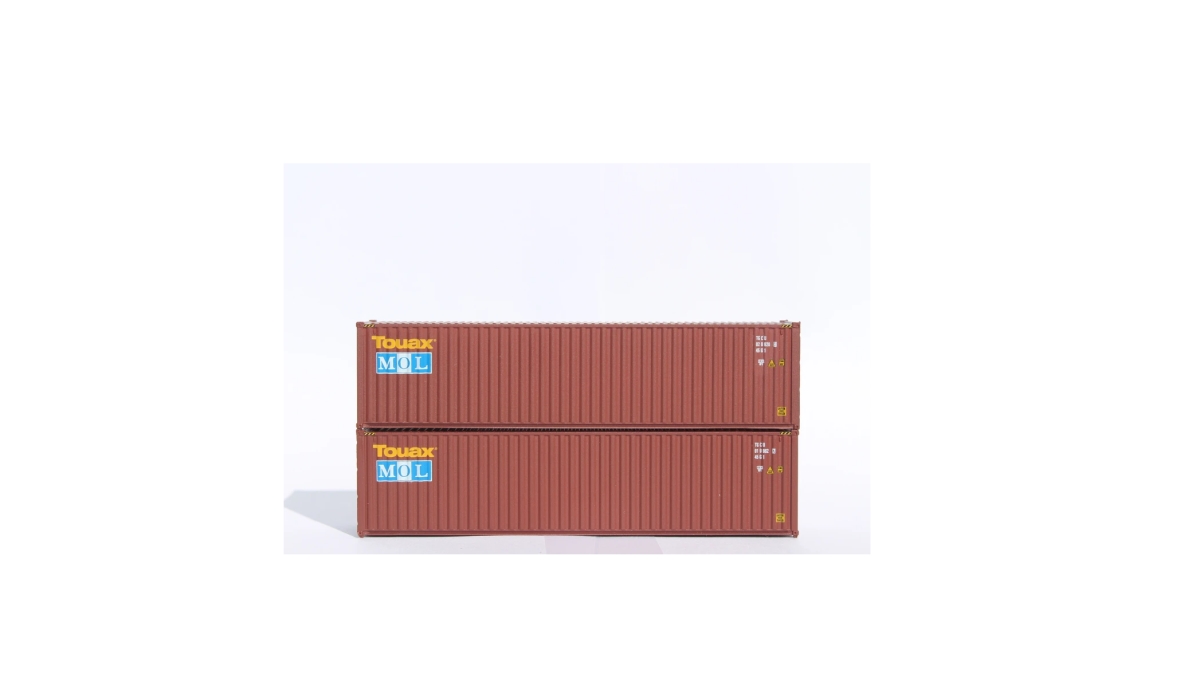 40 ft. N Scale Touax & Mol High Cube Container with Magnetic System