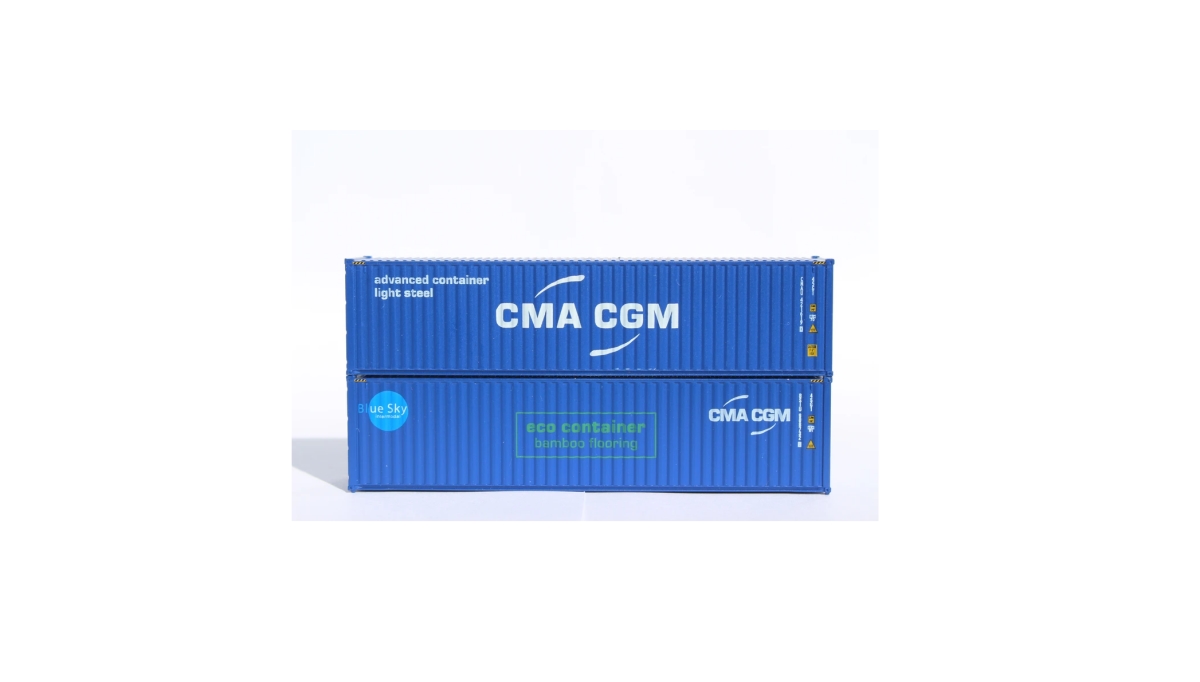 JTC405089M N Scale CMA CGM Mix Pack C Container