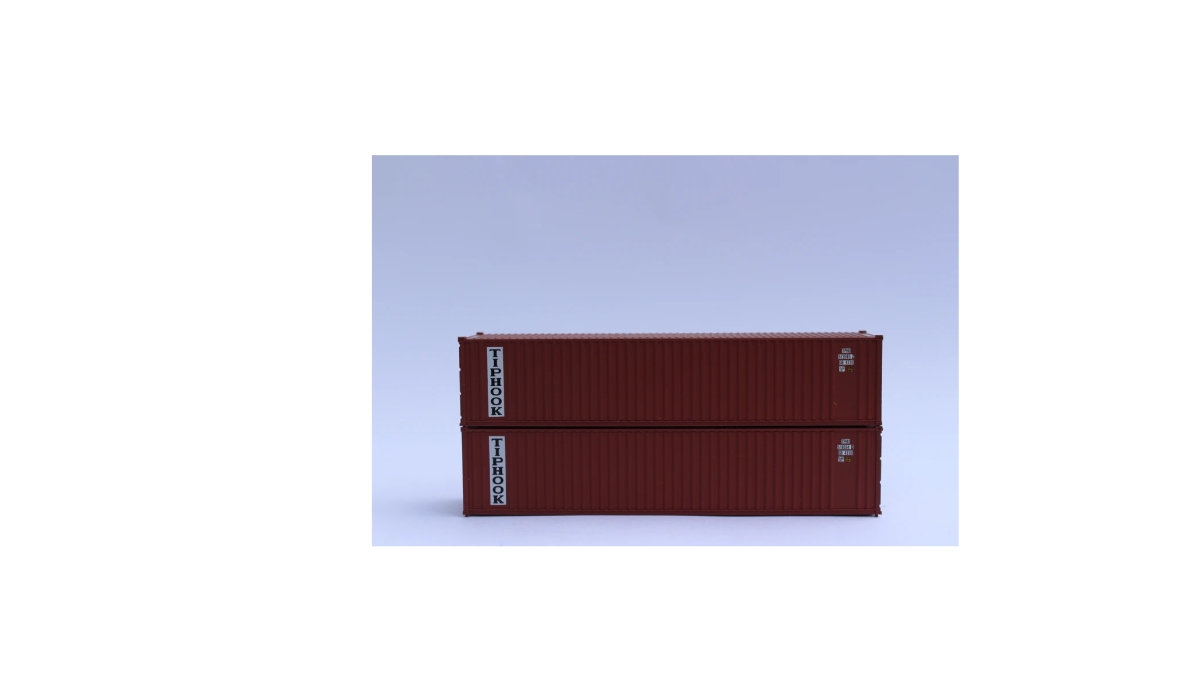 40 ft. N Scale Tiphook Container - Pack of 2