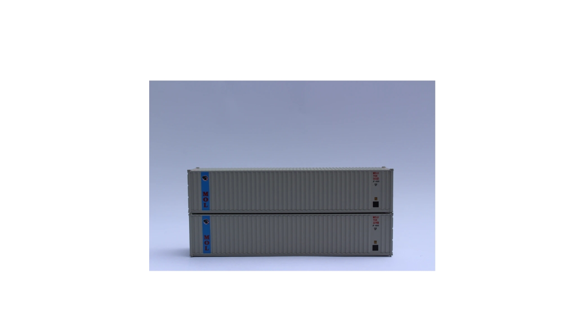 40 ft. N Scale Mol Container - Pack of 2
