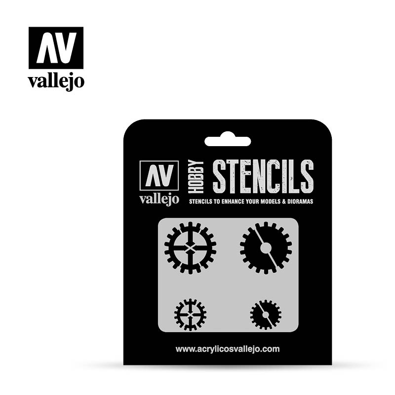 Gear Masks Stencil