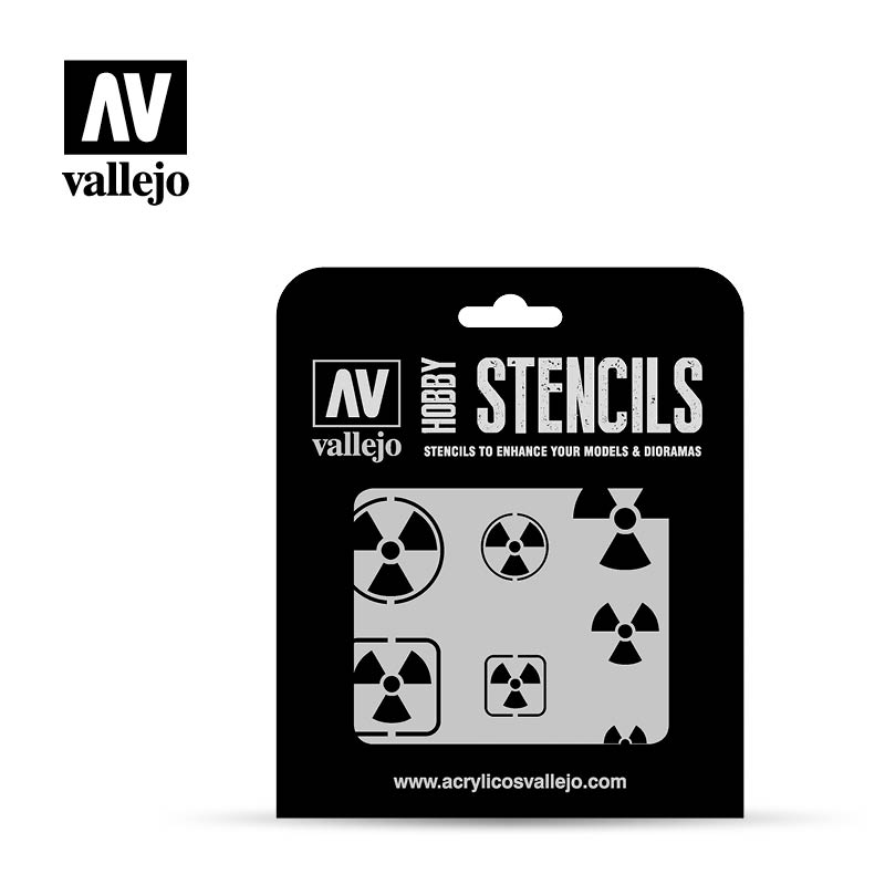 VLJST-SF005 Radioactivity Signs Stencil