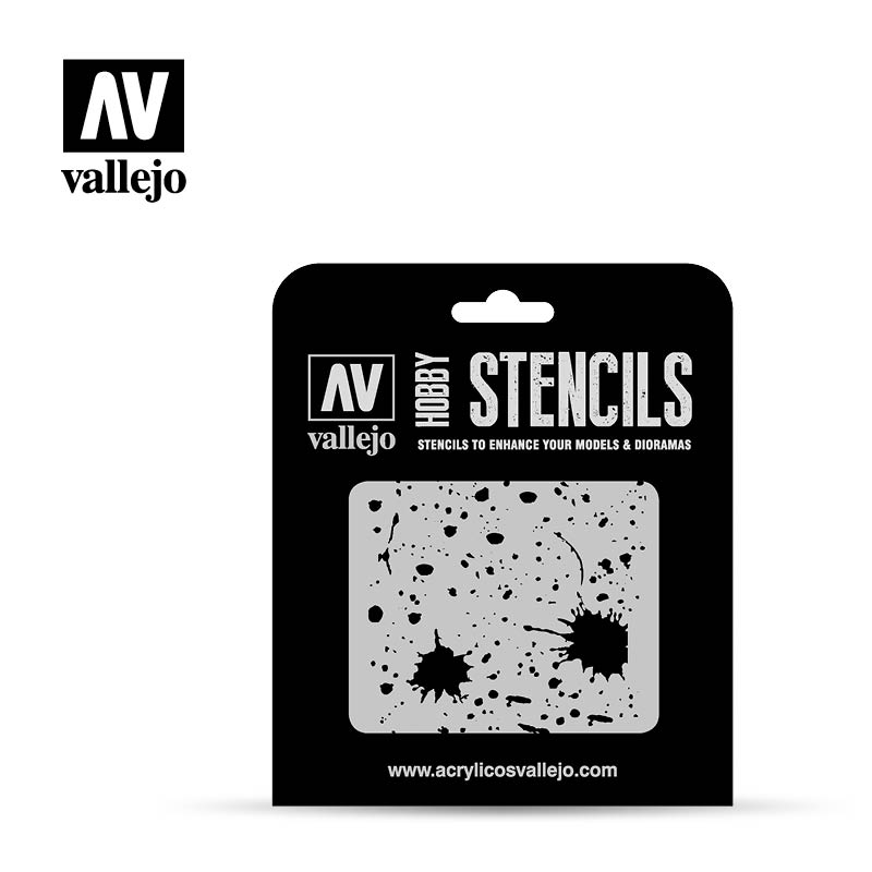 VLJST-TX003 Splash & Stains Stencil