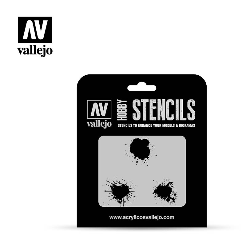 VLJST-TX005 Paint Stains Stencil