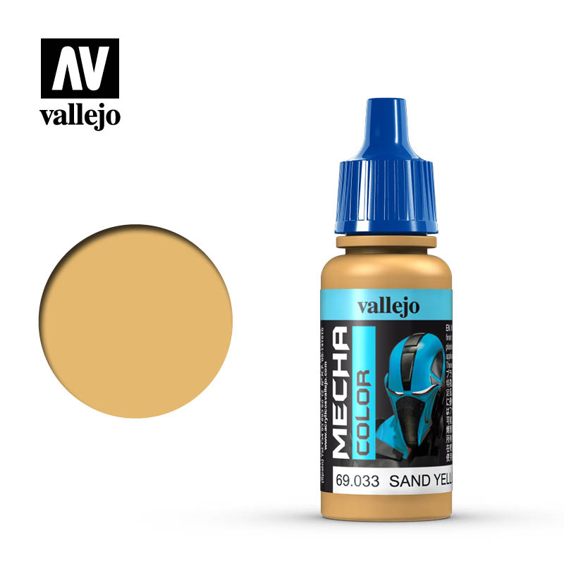 Picture of Acrylicos Vallejo VLJ69033 17 ml Mecha Color Paint&#44; Sand Yellow
