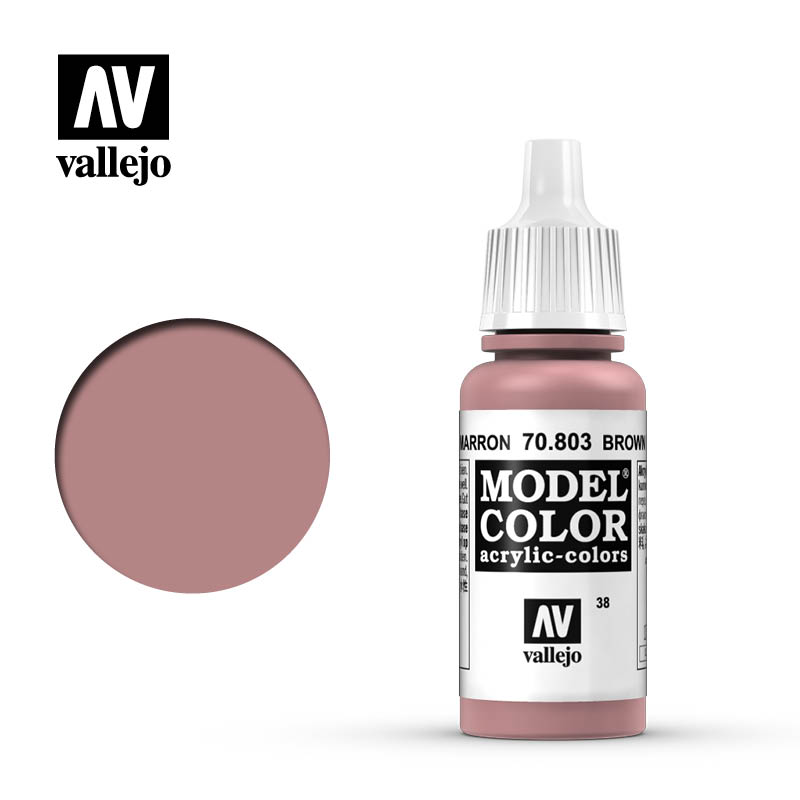 17 ml Brown & Rose Matte Acrylic Paint