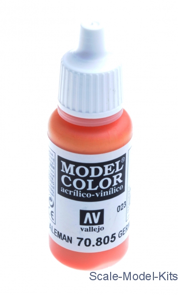 17 ml German Orange Matte Acrylic Paint