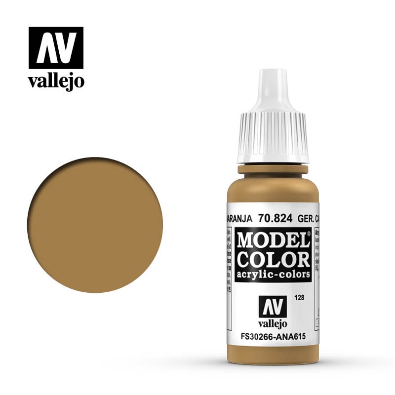 German Camo Orange Ochre Matt Acrylic Paint