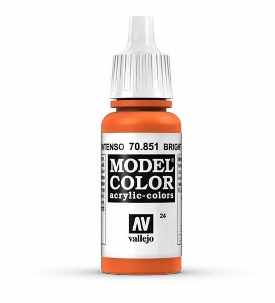 VLJ70851 17 ml Matte Bottle Acrylic Paint, Bright Orange -  Vallejo Acrylic Paint