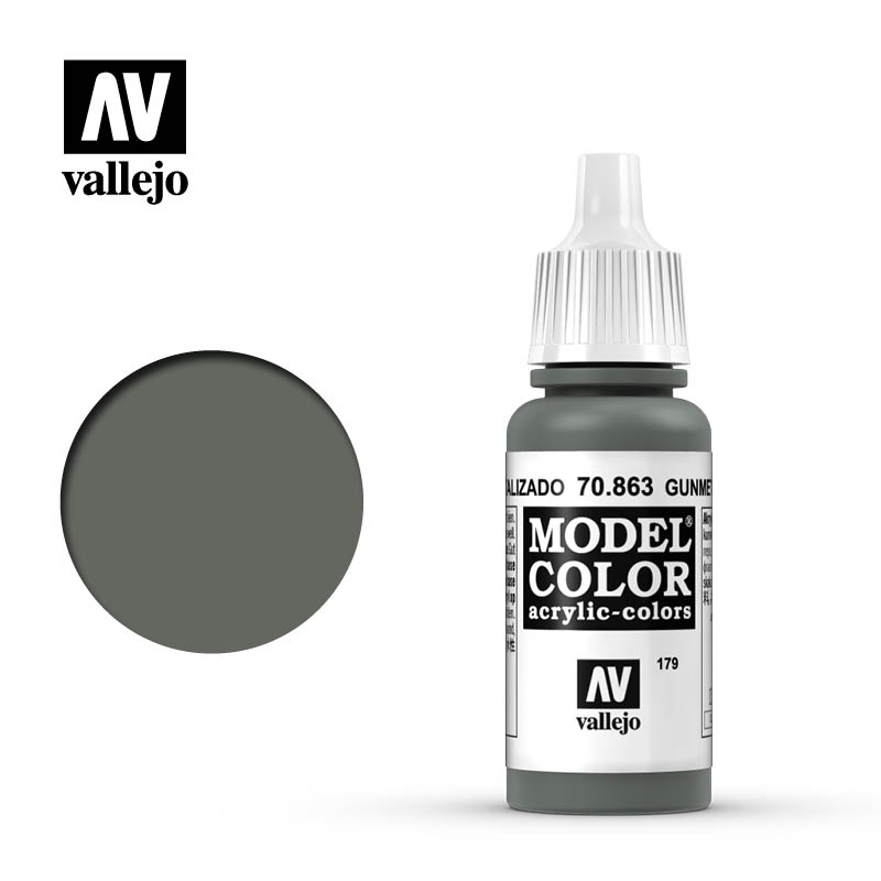VLJ70863 17 ml Metallic Gunmetal Grey Acrylic Paint