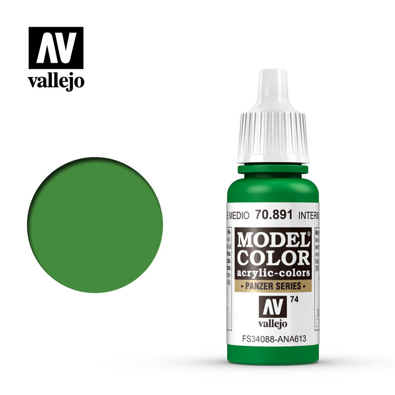 VLJ70891 17 ml Intermediate Green Matte Acrylic Paint