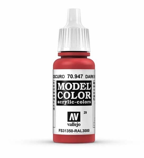 VLJ70947 17 ml Dark Vermillion Matte Acrylic Paint
