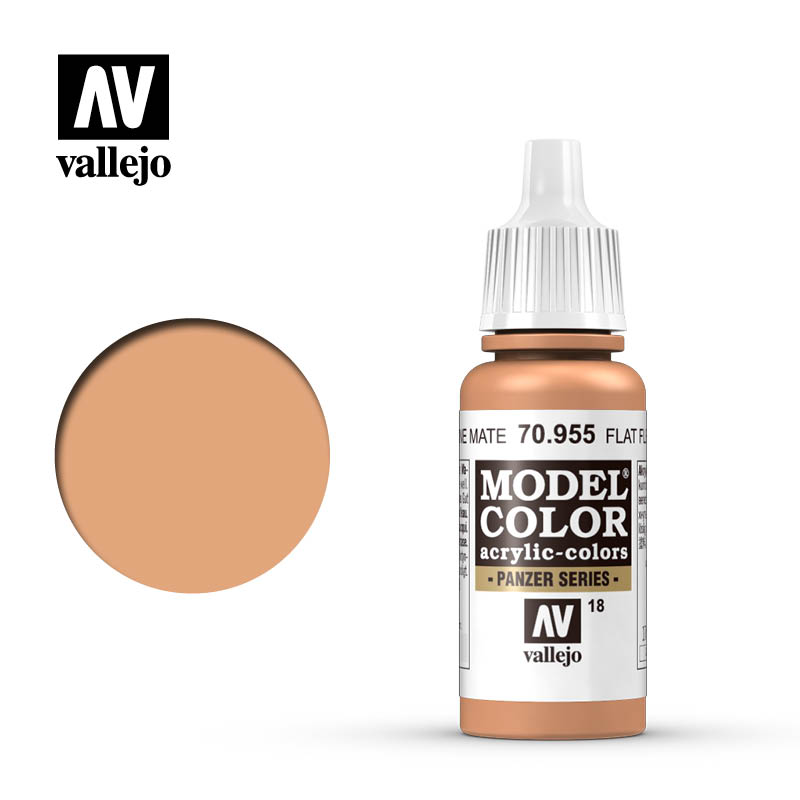 VLJ70955 17 ml Matte Model Color Paint, Flat Flesh