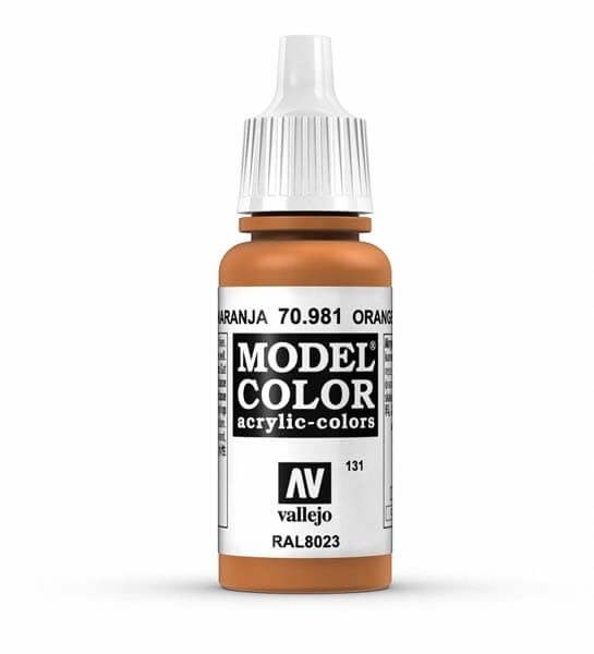 VLJ70981 17 ml Orange & Brown Matte Acrylic Paint -  Vallejo