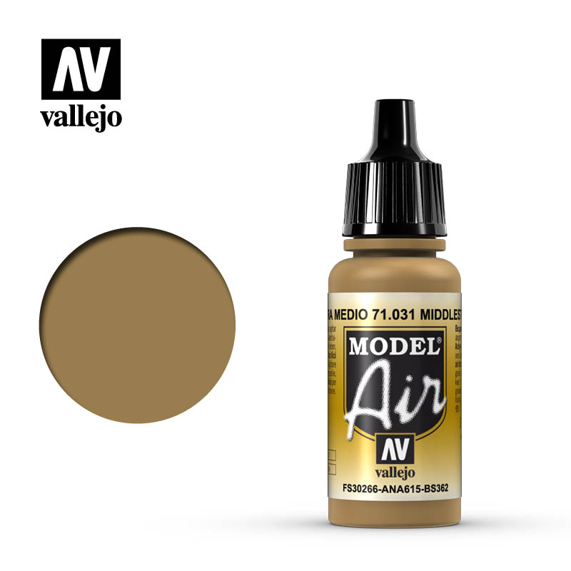 Picture of Acrylicos Vallejo VLJ71031 17 ml Model Air Paint&#44; Middlestone