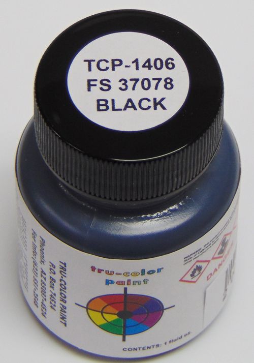 TCP1407 Federal Standard 37078 Paint, Black - 1 oz