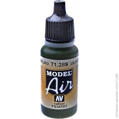 VLJ71289 US Dark Green Model Air Acrylic Paint