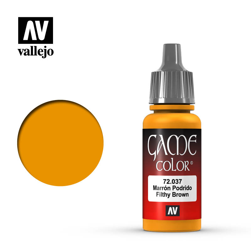 Picture of Acrylicos Vallejo VLJ72037 17 ml Game Color Acrylic Paint&#44; Filthy Brown