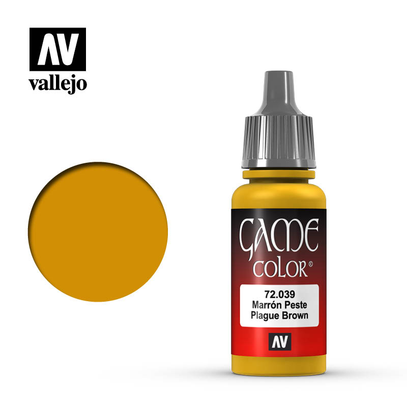 Picture of Acrylicos Vallejo VLJ72039 17 ml Game Color Acrylic Paint&#44; Plague Brown
