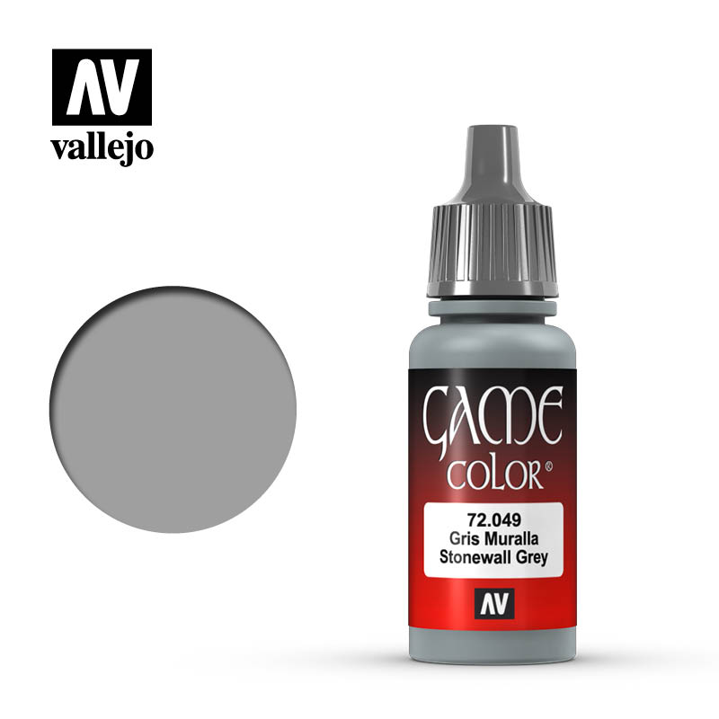 Picture of Acrylicos Vallejo VLJ72049 17 ml Game Color Acrylic Paint&#44; Stonewall Grey