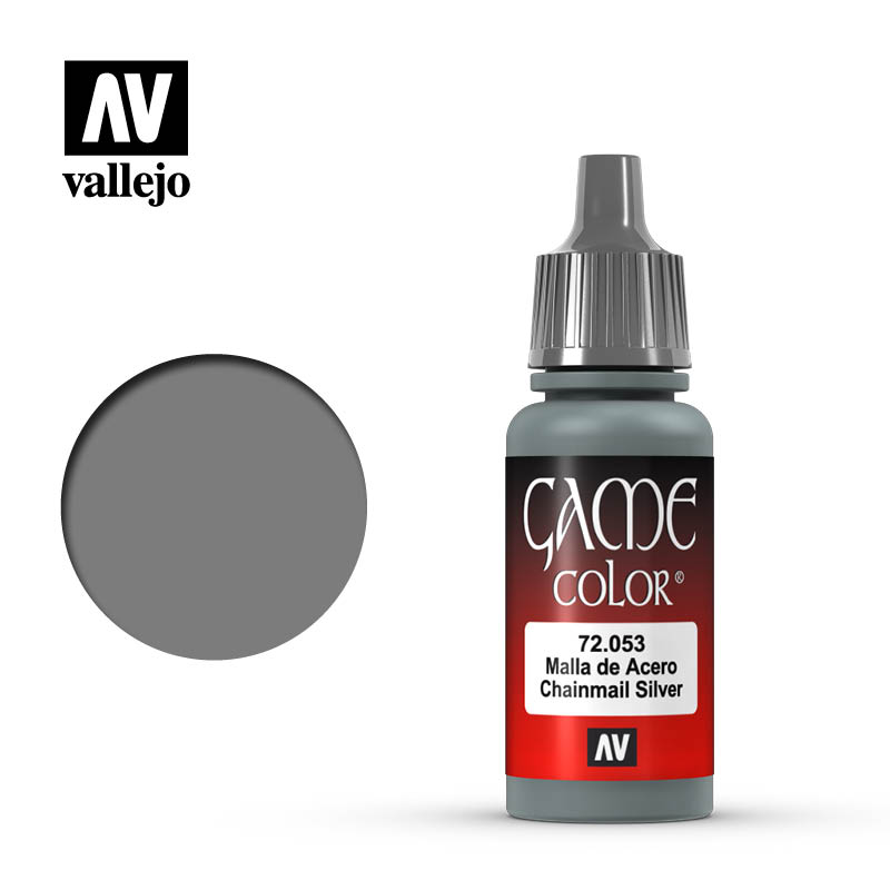 VLJ72053 Chainmail Metallic Silver Game Color Acrylic Paint