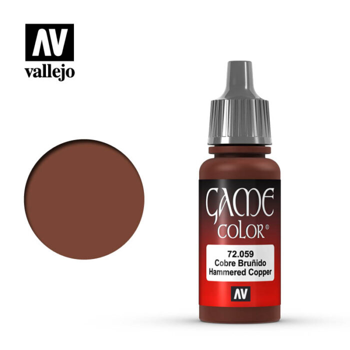 Picture of Acrylicos Vallejo VLJ72059 17 ml Game Color Acrylic Paint&#44; Hammered Copper Met