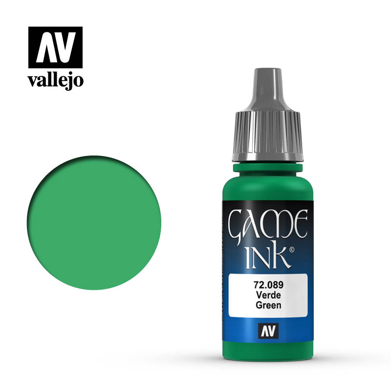 Picture of Acrylicos Vallejo VLJ72089 17 ml Game Color Acrylic Paint&#44; Green Ink