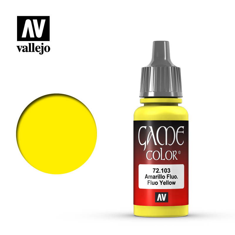 Picture of Acrylicos Vallejo VLJ72103 17 ml Game Color Acrylic Paint&#44; Fluorescent Yellow