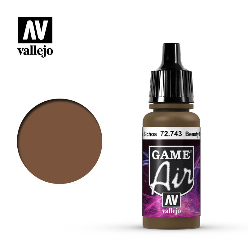 Picture of Acrylicos Vallejo VLJ72743 17 ml Game Color Acrylic Paint&#44; Beasty Brown
