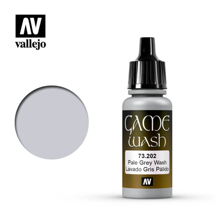 Picture of Acrylicos Vallejo VLJ73202 17 ml Game Color Acrylic Paint&#44; Pale Grey Wash