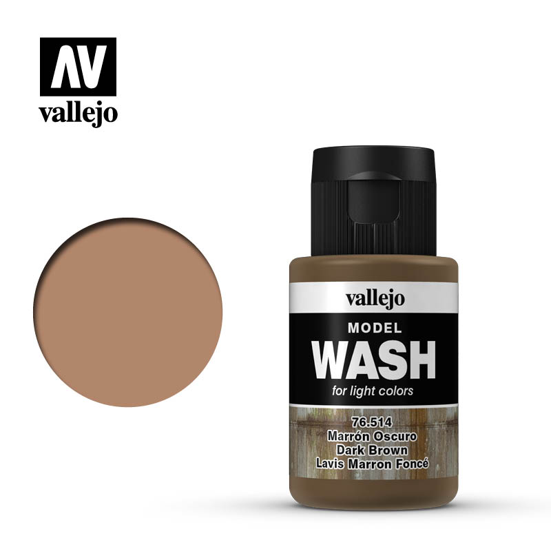 VLJ76514 17 ml Model Wash Paint, Dark Brown