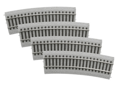 Picture of Lionel LNL8768064 20 in. HO Scale Radius Half Magnelock Track - Pack of 4