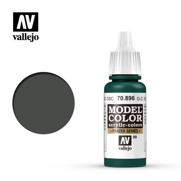 Vallejo Acrylic Paints VLJ70896 17 ml German Camouflage Extra Model Color Paint, Dark Green