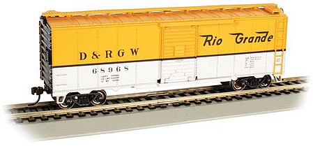Picture of Bachmann BAC16006 No.68968 HO PS1 D & RGW Boxcar&#44; Yellow & Silver