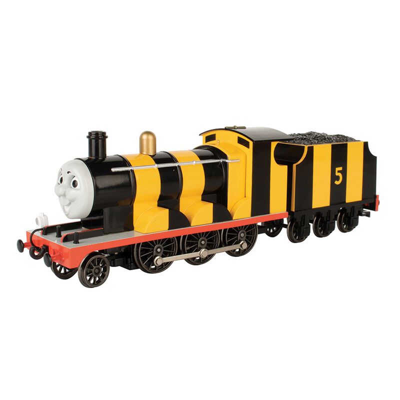 BAC58821 Busy Bee James Train Engine Toy with Moving Eyes, Yellow -  BACHMANN