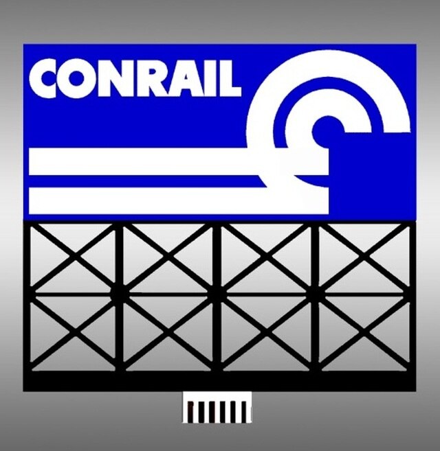 MIE883651 Large Conrail Animated Neon Style Billboard