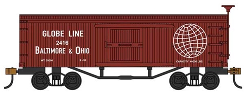 HO Baltimore & Ohio Old-Time Wood Boxcar -  BACHMANN, BA1113693