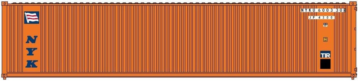 40 ft. N Standard Height Corrugated Container Nyk Container - Pack of 2