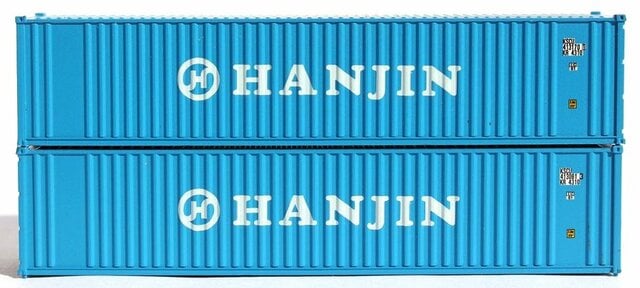 40 ft. N Hanjin Standard Height Containers with Magnetic System - Pack of 2