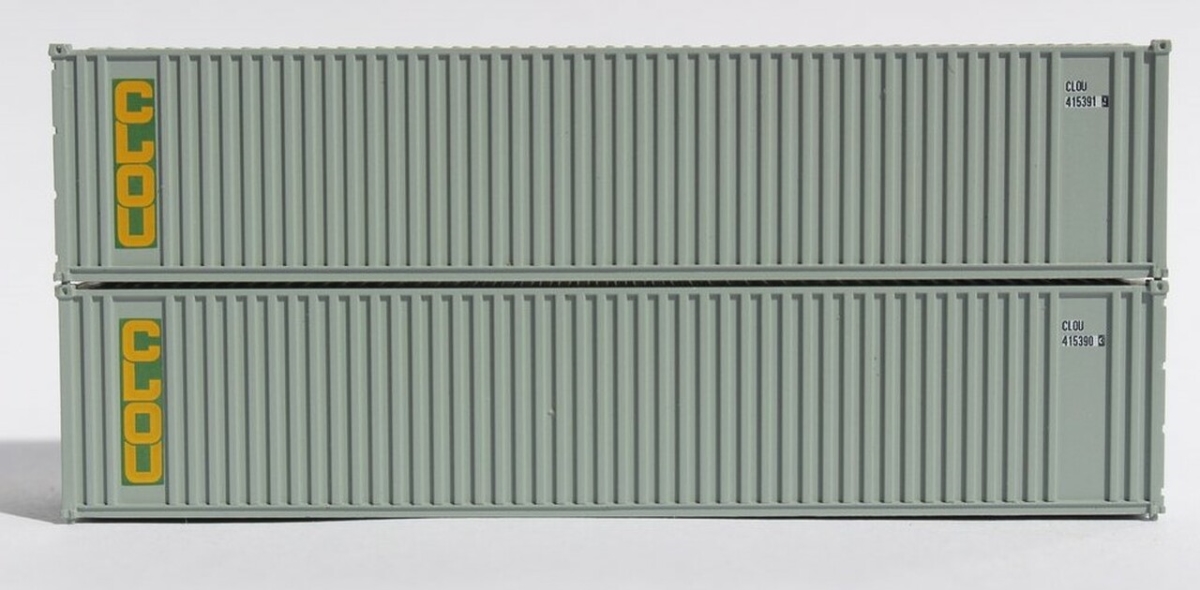 40 ft. N Height Square Corrugated Clou Container - Pack of 2