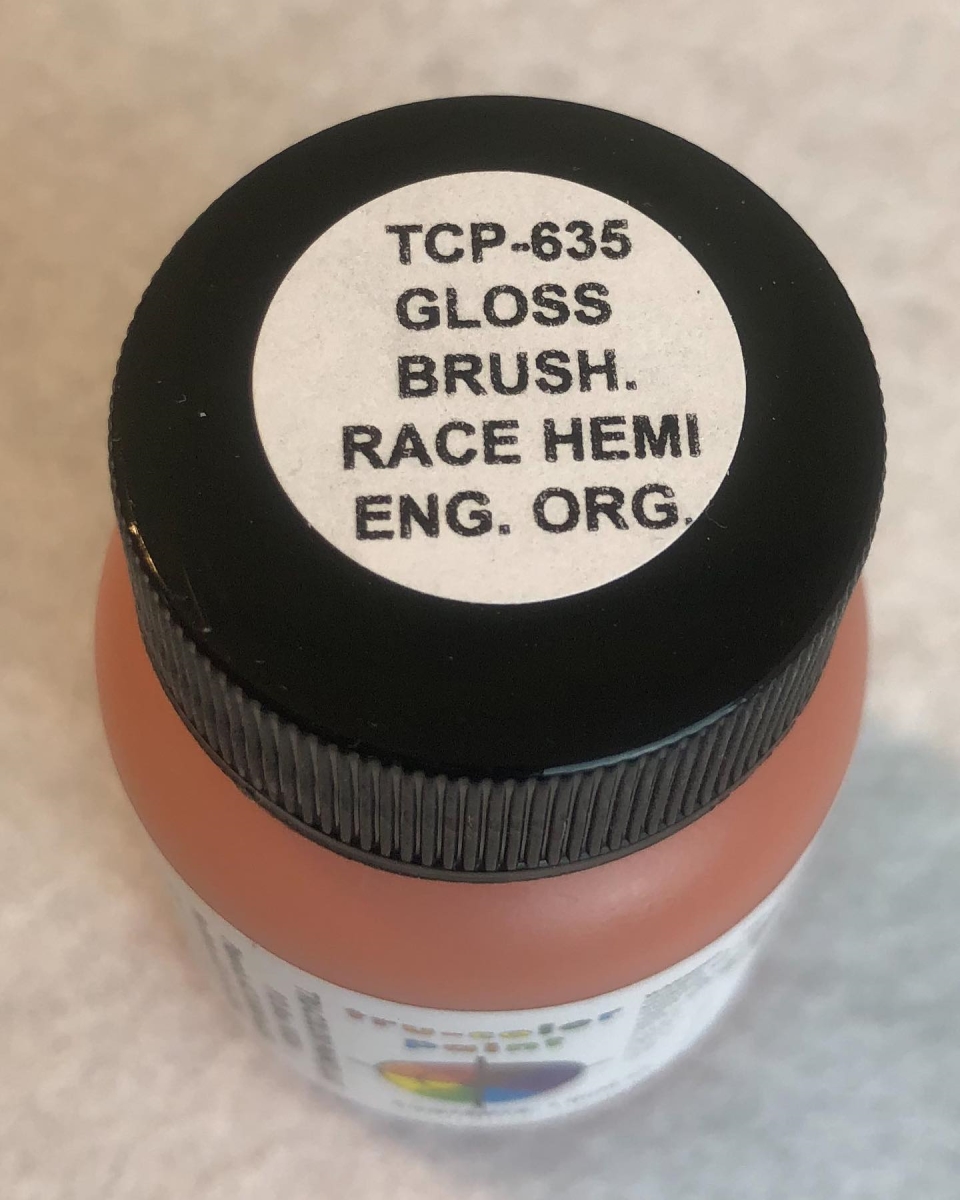 TCP635 Gloss Brush Race Engine Color Paint, Orange