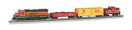 N Scale Roaring Model Rail Set