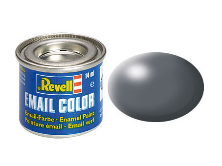 Dark Grey Silk Enamel Paint - Pack of 6