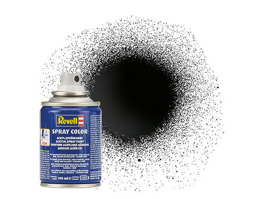 RMX34107 Black Gloss Acrylic Spray Paint - Pack of 2