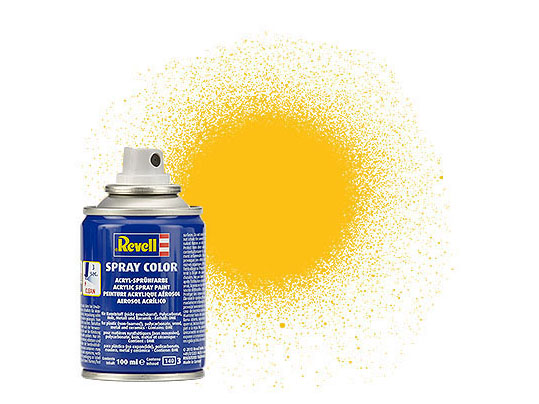 RMX34115 Yellow Matt Acrylic Spray Paint - Pack of 2